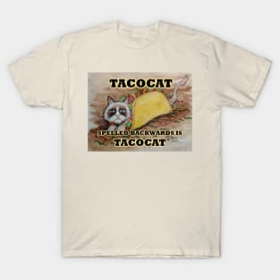 Tacocat spelled backwards is tacocat T-Shirt